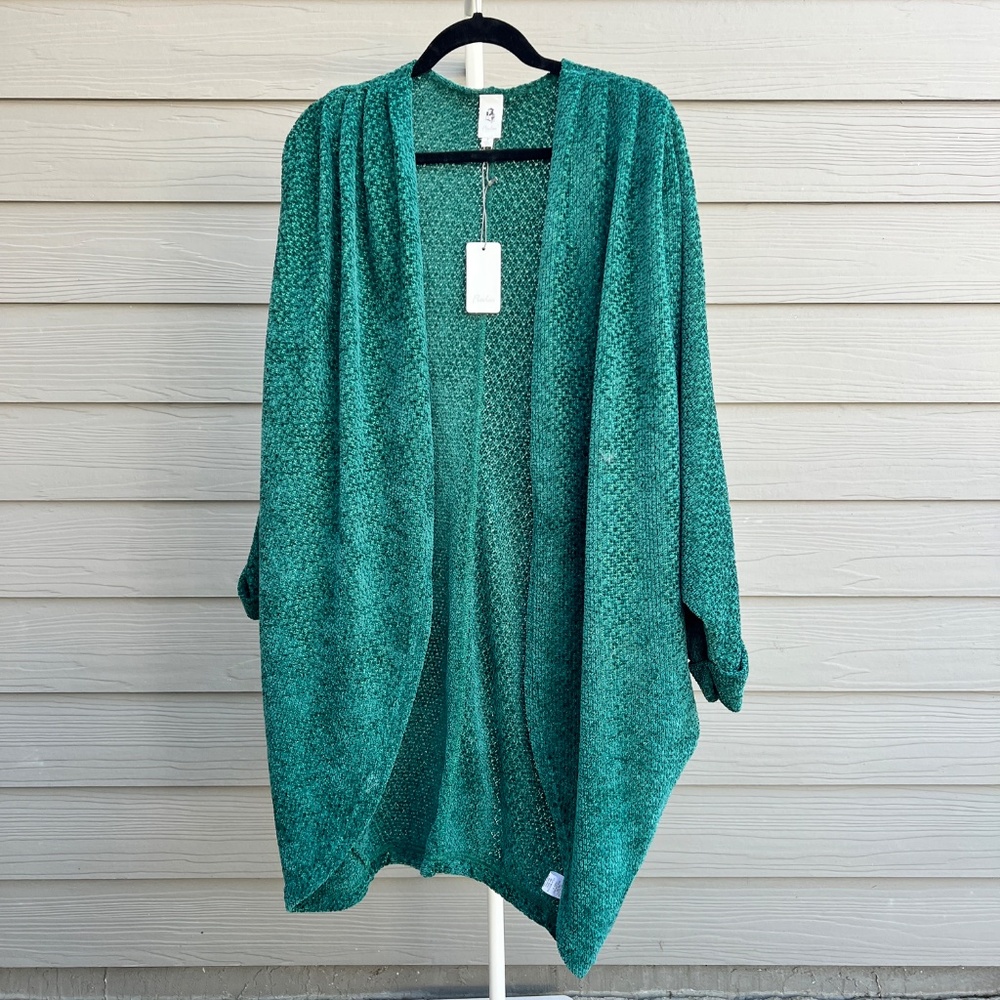 VICI  Green Open-Front Cardigan | Size Small | NWT